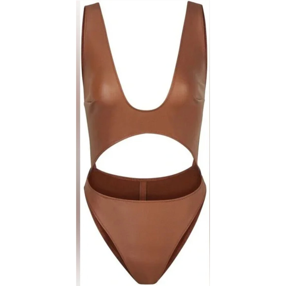 NWT Skims Wet Jersey Cutout Bodysuit in Copper 2XL *DISCONTINUED COLOR*
